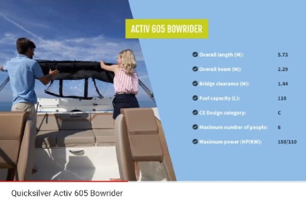 Quicksilver Activ 605 Bowrider